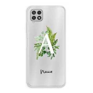 CaseCompany Green Brush: Samsung Galaxy A22 4G Transparant Hoesje