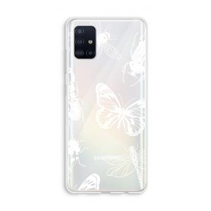 CaseCompany Tiny Bugs: Galaxy A51 4G Transparant Hoesje