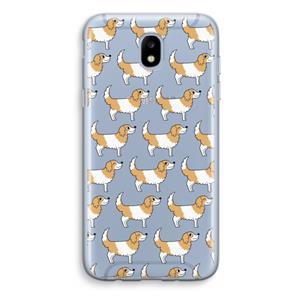 CaseCompany Doggy: Samsung Galaxy J5 (2017) Transparant Hoesje