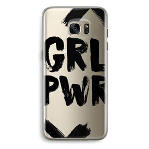 CaseCompany Girl Power #2: Samsung Galaxy S7 Edge Transparant Hoesje