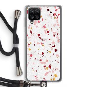 CaseCompany Terrazzo N°9: Samsung Galaxy A12 Transparant Hoesje met koord