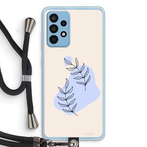CaseCompany Leaf me if you can: Samsung Galaxy A52 Transparant Hoesje met koord