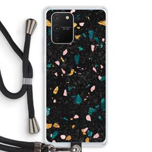CaseCompany Terrazzo N°10: Samsung Galaxy S10 Lite Transparant Hoesje met koord