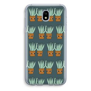 CaseCompany Sansevieria: Samsung Galaxy J5 (2017) Transparant Hoesje