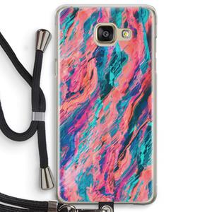 CaseCompany Electric Times: Samsung Galaxy A5 (2016) Transparant Hoesje met koord