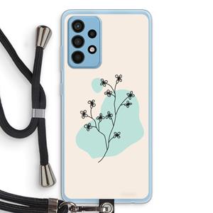CaseCompany Love your petals: Samsung Galaxy A52 Transparant Hoesje met koord