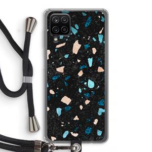 CaseCompany Terrazzo N°11: Samsung Galaxy A12 Transparant Hoesje met koord