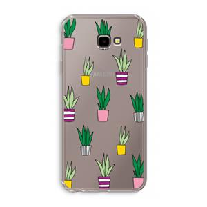 CaseCompany Sanseveria: Samsung Galaxy J4 Plus Transparant Hoesje