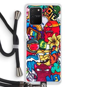CaseCompany No Rules: Samsung Galaxy S10 Lite Transparant Hoesje met koord