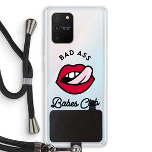 CaseCompany Badass Babes Club: Samsung Galaxy S10 Lite Transparant Hoesje met koord