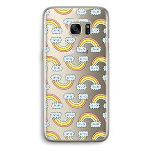 CaseCompany Regenboog: Samsung Galaxy S7 Edge Transparant Hoesje