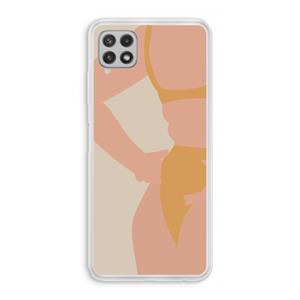 CaseCompany Bikini body: Samsung Galaxy A22 4G Transparant Hoesje