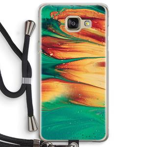 CaseCompany Green Inferno: Samsung Galaxy A5 (2016) Transparant Hoesje met koord