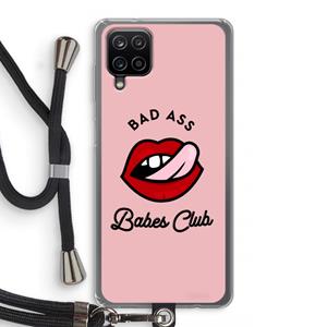CaseCompany Badass Babes Club: Samsung Galaxy A12 Transparant Hoesje met koord