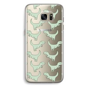 CaseCompany Dinos: Samsung Galaxy S7 Edge Transparant Hoesje