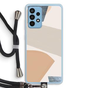 CaseCompany Formo: Samsung Galaxy A52 Transparant Hoesje met koord