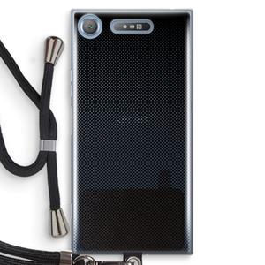 CaseCompany Musketon Halftone: Sony Xperia XZ1 Transparant Hoesje met koord