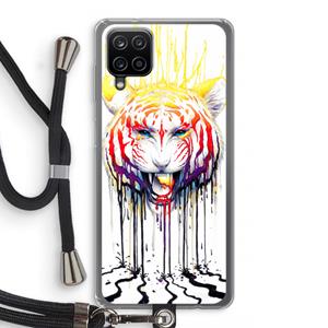 CaseCompany Fading: Samsung Galaxy A12 Transparant Hoesje met koord