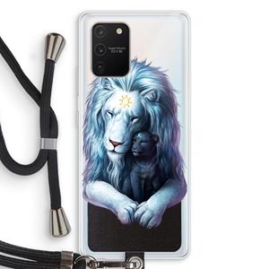CaseCompany Child Of Light: Samsung Galaxy S10 Lite Transparant Hoesje met koord