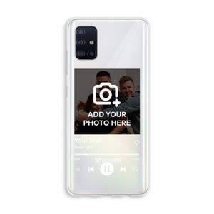 CaseCompany Music Player: Galaxy A51 4G Transparant Hoesje