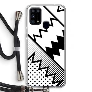 CaseCompany Pop Art #5: Samsung Galaxy M31 Transparant Hoesje met koord