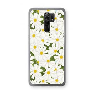 CaseCompany Summer Daisies: Xiaomi Redmi 9 Transparant Hoesje
