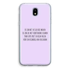 CaseCompany Regenboog: Samsung Galaxy J5 (2017) Transparant Hoesje