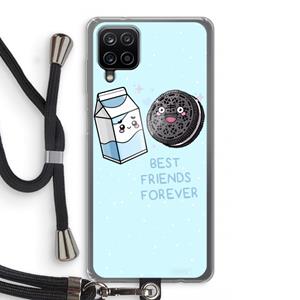 CaseCompany Best Friend Forever: Samsung Galaxy A12 Transparant Hoesje met koord