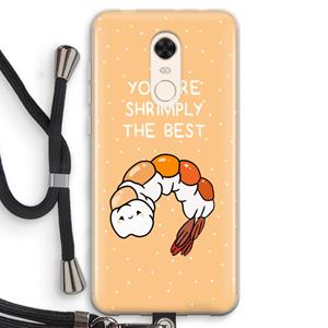 CaseCompany You're Shrimply The Best: Xiaomi Redmi 5 Transparant Hoesje met koord