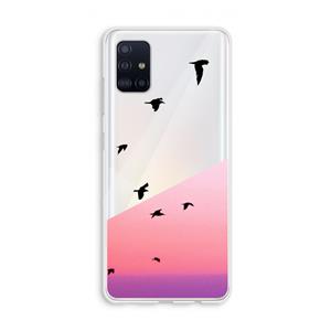 CaseCompany Fly away: Galaxy A51 4G Transparant Hoesje