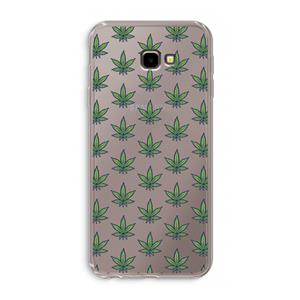 CaseCompany Weed: Samsung Galaxy J4 Plus Transparant Hoesje