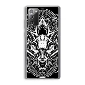 CaseCompany Oh Deer: Samsung Galaxy Note 20 / Note 20 5G Transparant Hoesje