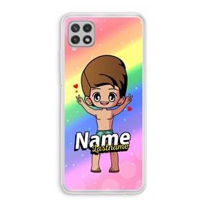 CaseCompany Chibi Maker man: Samsung Galaxy A22 4G Transparant Hoesje