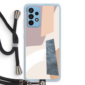 CaseCompany Luca: Samsung Galaxy A52 Transparant Hoesje met koord