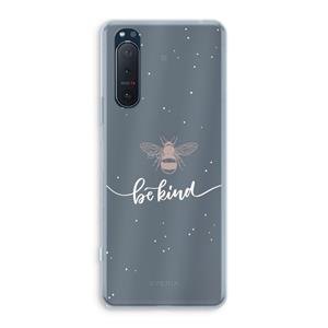 CaseCompany Be(e) kind: Sony Xperia 5 II Transparant Hoesje