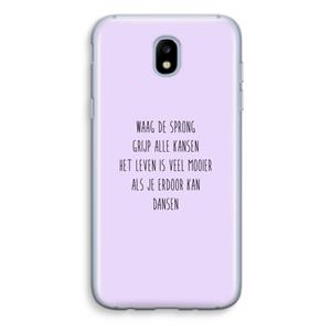 CaseCompany Sprong: Samsung Galaxy J5 (2017) Transparant Hoesje