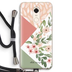 CaseCompany Sweet heaven geometrics: Xiaomi Redmi 5 Transparant Hoesje met koord
