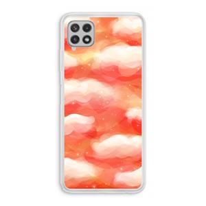 CaseCompany Lichte Wolken: Samsung Galaxy A22 4G Transparant Hoesje