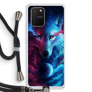 CaseCompany Where Light And Dark Meet: Samsung Galaxy S10 Lite Transparant Hoesje met koord