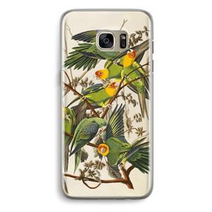 CaseCompany Carolinaparkiet: Samsung Galaxy S7 Edge Transparant Hoesje