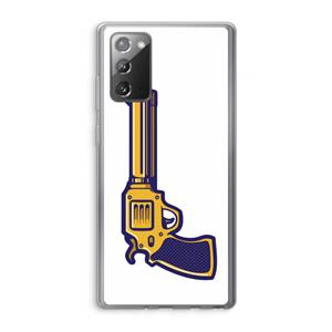 CaseCompany Pew Pew Pew: Samsung Galaxy Note 20 / Note 20 5G Transparant Hoesje