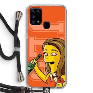 CaseCompany Jamie Lee Simpson: Samsung Galaxy M31 Transparant Hoesje met koord