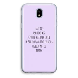 CaseCompany GSM: Samsung Galaxy J5 (2017) Transparant Hoesje