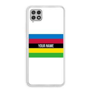 CaseCompany WK Wielrennen: Samsung Galaxy A22 4G Transparant Hoesje