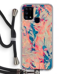 CaseCompany Alone: Samsung Galaxy M31 Transparant Hoesje met koord