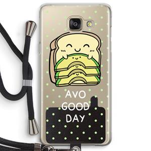 CaseCompany Avo Good Day: Samsung Galaxy A5 (2016) Transparant Hoesje met koord