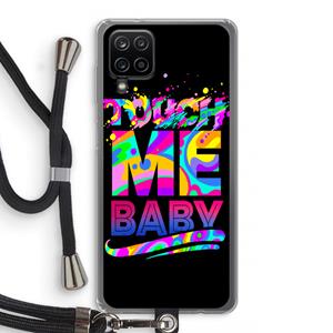 CaseCompany Touch Me: Samsung Galaxy A12 Transparant Hoesje met koord