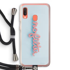 CaseCompany nofilter: Samsung Galaxy A20e Transparant Hoesje met koord