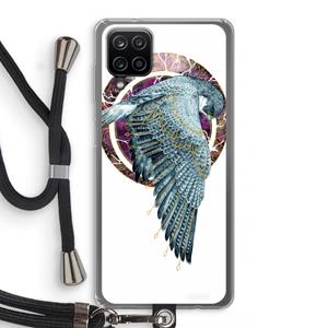 CaseCompany Golden Falcon: Samsung Galaxy A12 Transparant Hoesje met koord