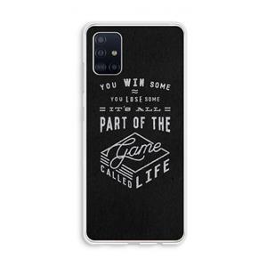CaseCompany Life: Galaxy A51 4G Transparant Hoesje